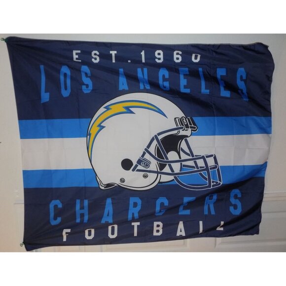 Los Angeles Chargers Banner 5' x 4' Feet Sports Banners, NFL, Man Cave - Picture 1 of 2